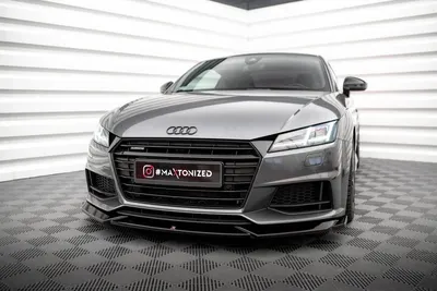 Maxton Design Frontsplitter V.1 für Audi TT S / S line 8S – Schwarz glänzend