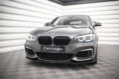 Maxton Design Frontsplitter V.1 für BMW 1er F20/F21 M-Power Facelift – Schwarz glänzend