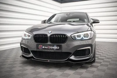 Maxton Design Frontsplitter V.1 für BMW 1er F20/F21 M-Power – Schwarz glänzend