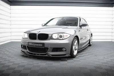 Maxton Design Frontsplitter V.1 für BMW 1er M-Paket E82 – Schwarz glänzend
