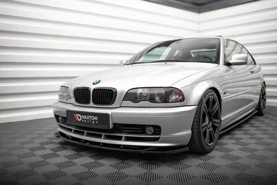 Maxton Design Frontsplitter V.1 für BMW 3er Coupé E46 – Schwarz glänzend