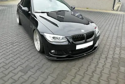 Maxton Design Frontsplitter V.1 für BMW 3er E92 M-Paket Facelift – Schwarz glänzend