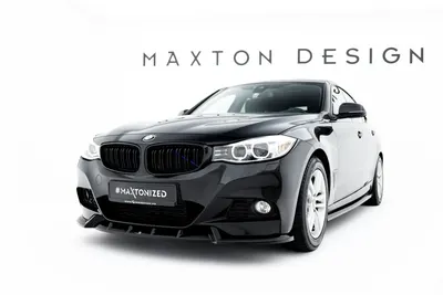 Maxton Design Frontsplitter V.1 für BMW 3er GT M-Paket F34 – Schwarz glänzend