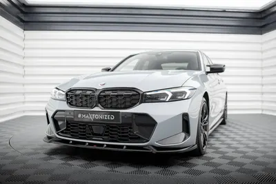 Maxton Design Frontsplitter V.1 für BMW 3er M340i / M-Paket G20 / G21 Facelift – Schwarz glänzend