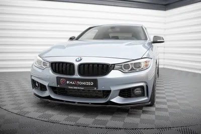 Maxton Design Frontsplitter V.1 für BMW 4er Coupé / Gran Coupé / Cabrio M-Paket F32 / F36 / F33 – Schwarz glänzend