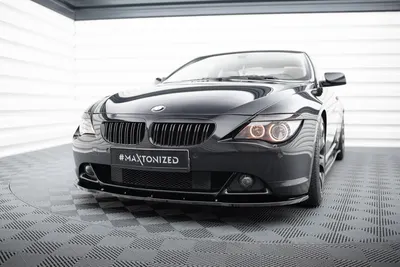 Maxton Design Frontsplitter V.1 für BMW 6er Coupé E63 / Cabrio E64 – Schwarz glänzend