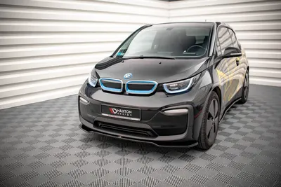 Maxton Design Frontsplitter V.1 für BMW i3 Mk1 Facelift – Schwarz glänzend