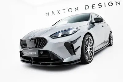 Maxton Design Frontsplitter V.1 für BMW M135i F70 / BMW 1er M-Paket F70 / BMW 2er / M235i Gran Coupé M-Paket F74 – Schwarz glänzend