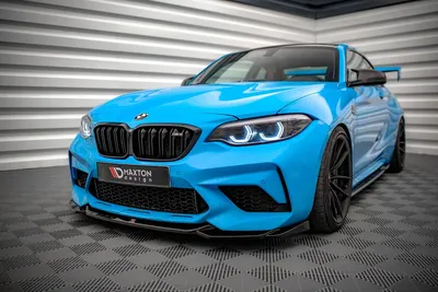 Maxton Design Frontsplitter V.1 für BMW M2 Competition F87 – Schwarz glänzend