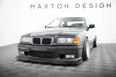 Maxton Design Frontsplitter V.1 für BMW M3 / 3 M-Paket E36 Coupé – Schwarz glänzend