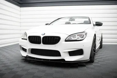 Maxton Design Frontsplitter V.1 für BMW M6 Gran Coupé / Coupé / Cabriolet F06 / F13 / F12 – Schwarz glänzend