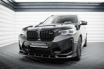 Maxton Design Frontsplitter V.1 für BMW X3 M F97 Facelift – Schwarz glänzend