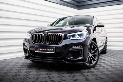 Maxton Design Frontsplitter V.1 für BMW X4 M-Paket G02 – Schwarz glänzend