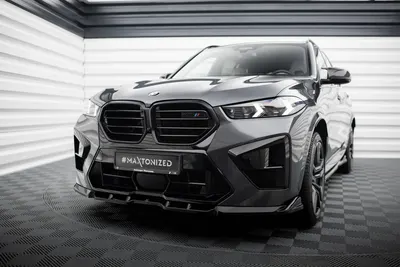 Maxton Design Frontsplitter V.1 für BMW X5 M F95 Facelift – Schwarz glänzend