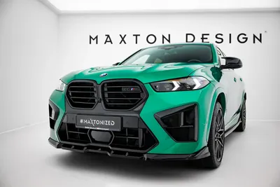 Maxton Design Frontsplitter V.1 für BMW X6 M F96 Facelift – Schwarz glänzend