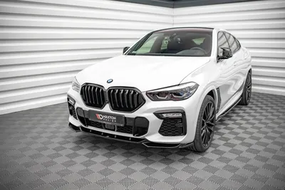 Maxton Design Frontsplitter V.1 für BMW X6 M-Paket G06 – Schwarz glänzend