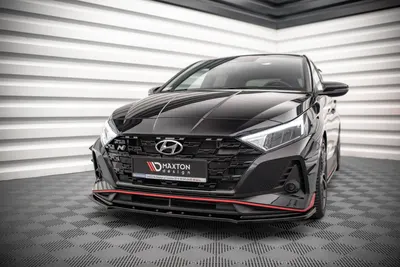 Maxton Design Frontsplitter V.1 für Hyundai i20 N Mk3 – Schwarz glänzend