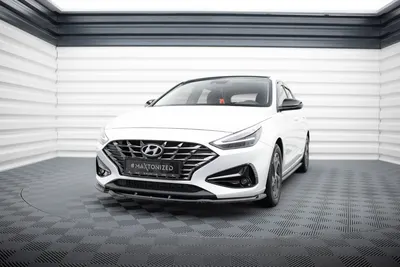 Maxton Design Frontsplitter V.1 für Hyundai i30 Mk3 Facelift – Schwarz glänzend
