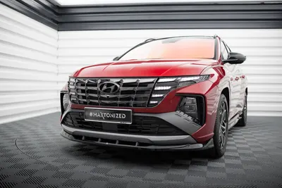 Maxton Design Frontsplitter V.1 für Hyundai Tucson N-Line Mk4 – Schwarz glänzend