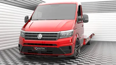 Maxton Design Frontsplitter V.1 für VW Crafter Mk2 – Schwarz glänzend