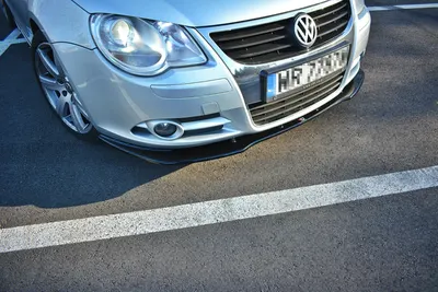 Maxton Design Frontsplitter V.1 für VW Eos – Schwarz glänzend