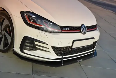 Maxton Design Frontsplitter V.1 für VW Golf 7 GTI / GTD Facelift – Schwarz matt