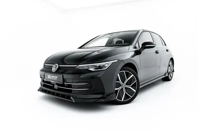 Maxton Design Frontsplitter V.1 für VW Golf 8 Schrägheck Facelift – Schwarz glänzend