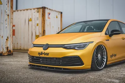 Maxton Design Frontsplitter V.1 für VW Golf 8 – Schwarz glänzend