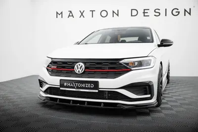 Maxton Design Frontsplitter V.1 für VW Jetta GLI Mk7 – Schwarz glänzend