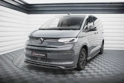 Maxton Design Frontsplitter V.1 für VW Multivan T7 – Schwarz glänzend