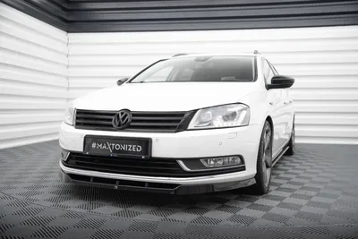 Maxton Design Frontsplitter V.1 für VW Passat B7 – Schwarz glänzend
