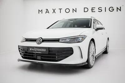 Maxton Design Frontsplitter V.1 für VW Passat B9 – Schwarz glänzend