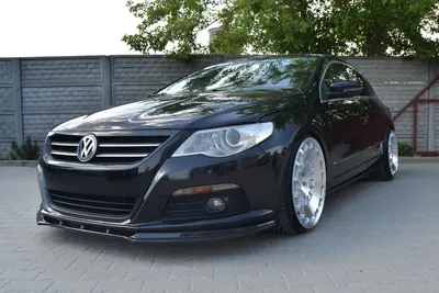 Maxton Design Frontsplitter V.1 für VW Passat CC , Standardowy Zderzak – Schwarz glänzend