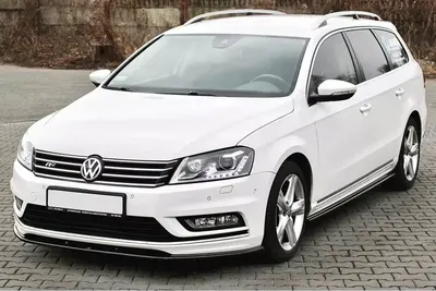 Maxton Design Frontsplitter V.1 für VW Passat R-Line B7 – Schwarz glänzend