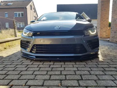 Maxton Design Frontsplitter V.1 für VW Scirocco Mk3 R Facelift – Schwarz glänzend