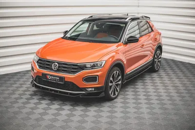 Maxton Design Frontsplitter V.1 für VW T-Roc Mk1 – Schwarz glänzend