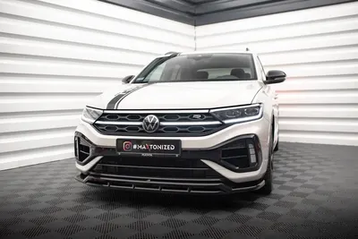 Maxton Design Frontsplitter V.1 für VW T-Roc R / R-Line Mk1 Facelift – Schwarz glänzend