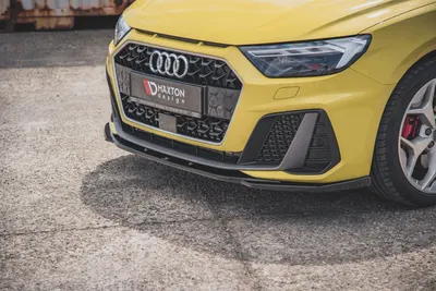 Maxton Design Frontsplitter V.2 für Audi A1 S line GB – Schwarz glänzend