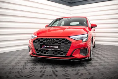 Maxton Design Frontsplitter V.2 für Audi A3 8Y – Schwarz glänzend