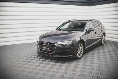 Maxton Design Frontsplitter V.2 für Audi A4 B9 – Schwarz glänzend