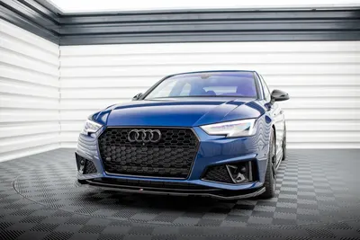 Maxton Design Frontsplitter V.2 für Audi A4 Competition B9 – Schwarz glänzend