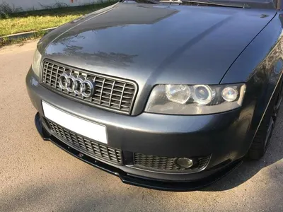 Maxton Design Frontsplitter V.2 für Audi A4 S line B6 – Schwarz glänzend