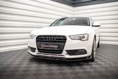 Maxton Design Frontsplitter V.2 für Audi A5 Coupé / Sportback 8T Facelift – Schwarz glänzend