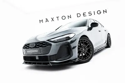 Maxton Design Frontsplitter V.2 für Audi A5 S line / S5 Limousine / Avant B10 – Schwarz glänzend