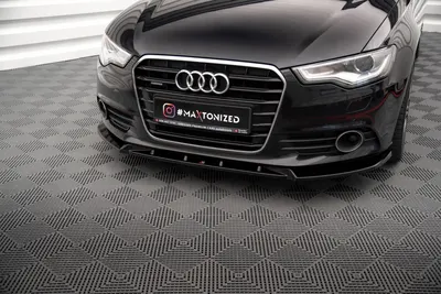 Maxton Design Frontsplitter V.2 für Audi A6 C7 – Schwarz glänzend