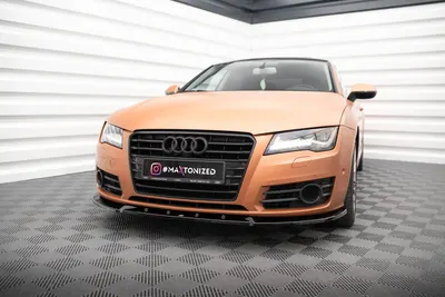 Maxton Design Frontsplitter V.2 für Audi A7 C7 – Schwarz glänzend