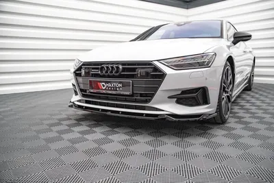Maxton Design Frontsplitter V.2 für Audi A7 C8 – Schwarz glänzend