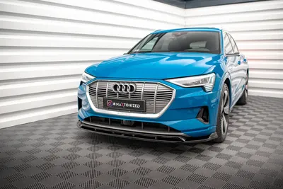 Maxton Design Frontsplitter V.2 für Audi e-tron – Schwarz glänzend