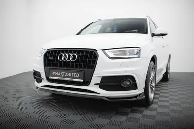 Maxton Design Frontsplitter V.2 für Audi Q3 S line 8U – Schwarz glänzend