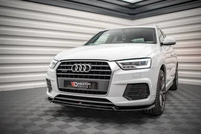Maxton Design Frontsplitter V.2 für Audi Q3 Sport 8U Facelift – Schwarz glänzend